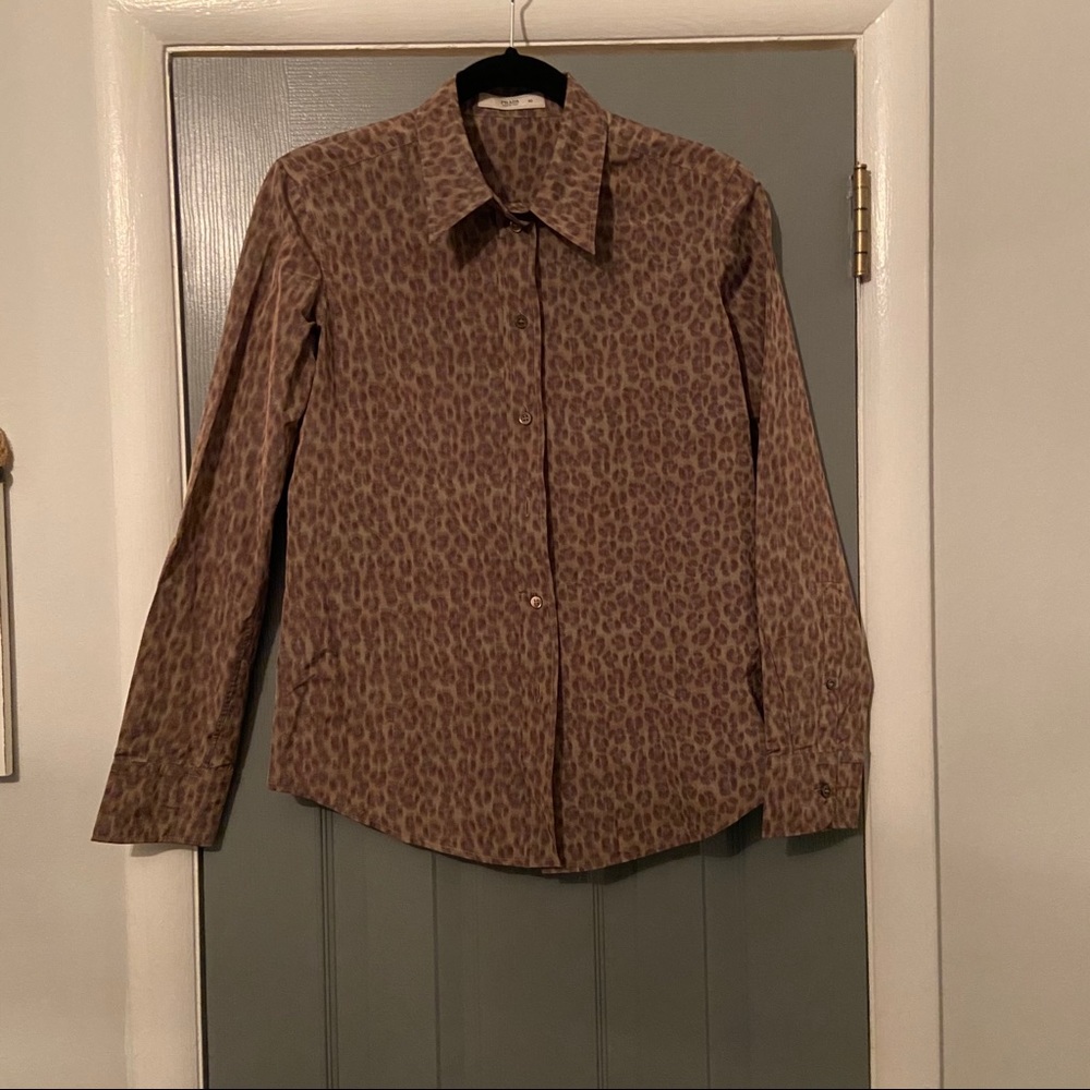Women’s Prada animal print blouse/shirt